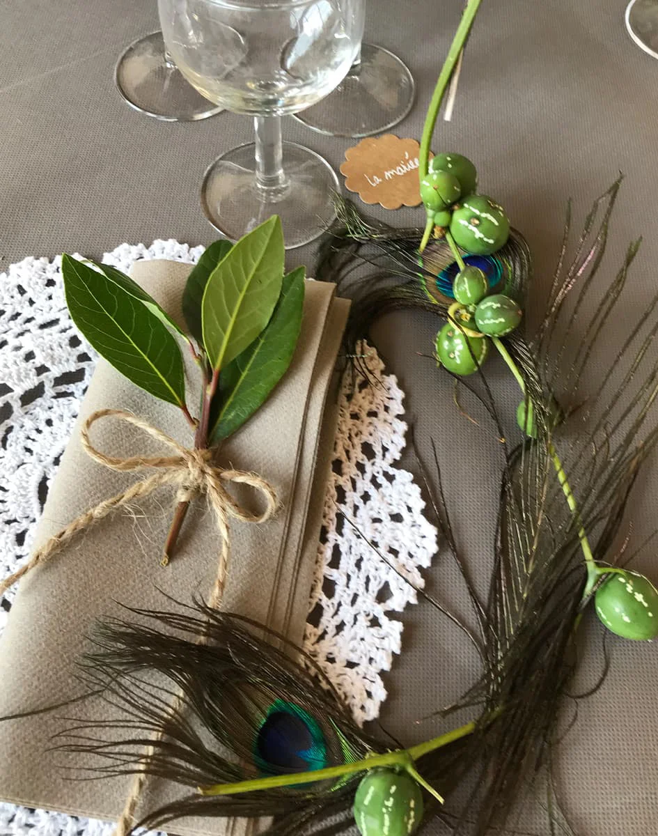 Décoration et fleurs de table - La Grange aux Camélias - à proximité de Mâcon (71)