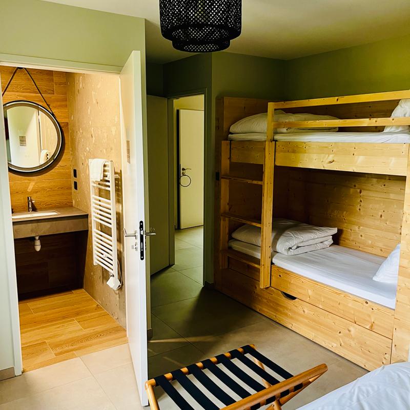 Chambre convives et lits superposés La Grange aux Camélias
